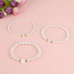 Heart Shell Women Bracelet Natural Stone Howlite Amazonite Pearl Jewelry