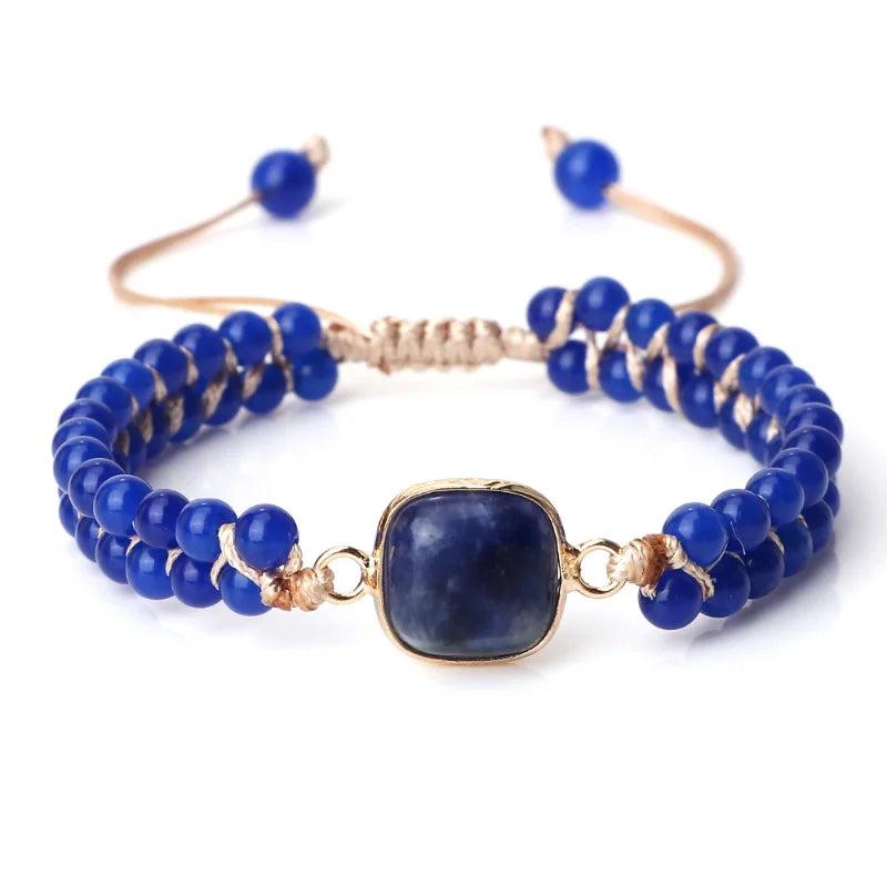 High Stone Wrap Bracelet Porcelain Beads Charm Yoga Bracelet Bohemian Gift