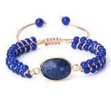 High Stone Wrap Bracelet Porcelain Beads Charm Yoga Bracelet Bohemian Gift