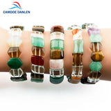 Natural Crystal Bracelet Charm Yoga Bangles Love Stone Bracelet for Women