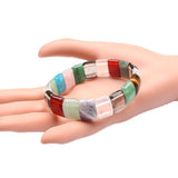 Natural Crystal Bracelet Charm Yoga Bangles Love Stone Bracelet for Women