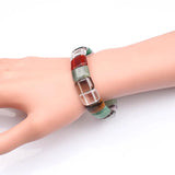 Natural Crystal Bracelet Charm Yoga Bangles Love Stone Bracelet for Women