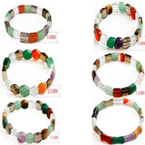 Natural Crystal Bracelet Charm Yoga Bangles Love Stone Bracelet for Women