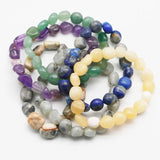 Crystal Agate Shaped Bracelet Healing Bangle Yoga Jewelry