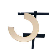 C Shape Acrylic Resin Mirror Earrings