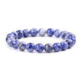 Purple Quartz Fluorite Beads Bracelet for Women