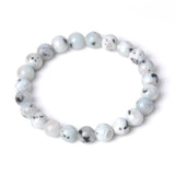 Purple Quartz Fluorite Beads Bracelet for Women