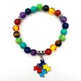 Amethyst Lucky Heart Pendant Bracelet for Men and Women