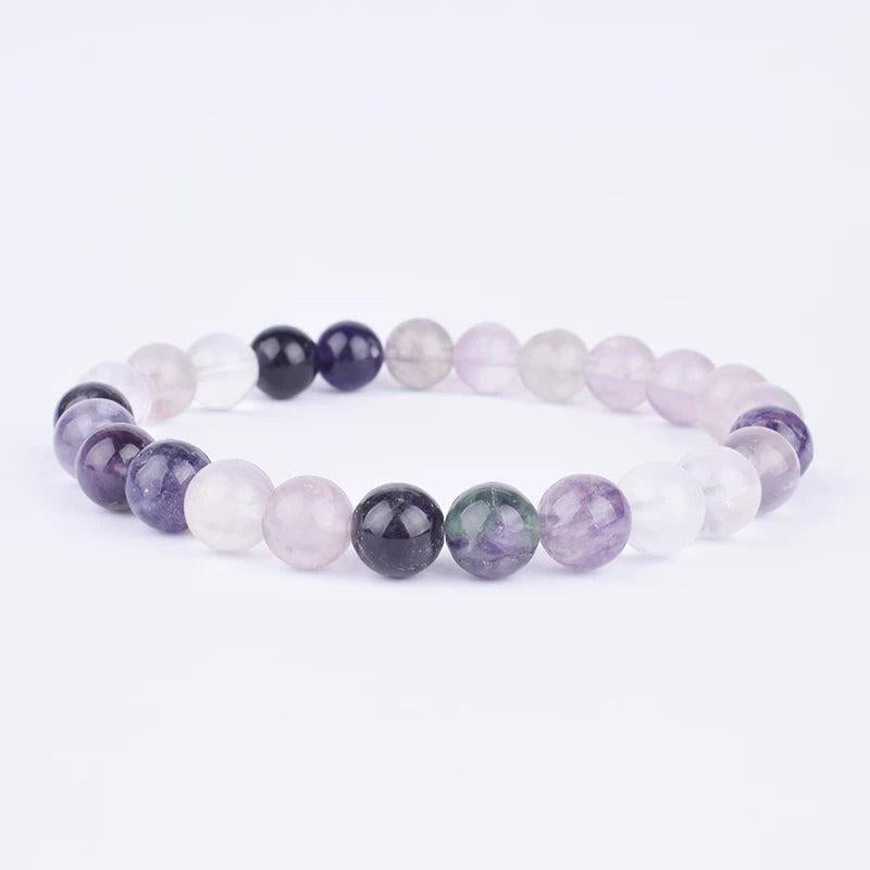 Amethyst Sunstone Lotus Bracelet Yoga Jewelry