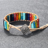 Natural Emperor Stone Bracelets for Women Men Charm Boho Wristband Bangle