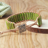 Natural Emperor Stone Bracelets for Women Men Charm Boho Wristband Bangle