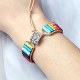 Natural Emperor Stone Bracelets for Women Men Charm Boho Wristband Bangle