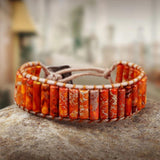 Natural Emperor Stone Bracelets for Women Men Charm Boho Wristband Bangle
