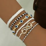Bohemian Friendship Bracelet Colorful Bead Charm Bracelet For Women