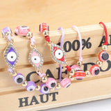 12pcs Evil Eye Bracelet Women Crystal Resin Chain Charm Jewelry Gift Adjustable