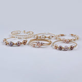 Natural Freshwater Pearl Charm Bracelet - Women's Jewelry