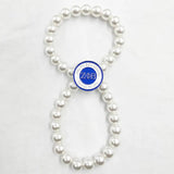 Greek Sorority ZPB Pearl 1920 Charm Bracelet Jewelry
