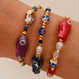 Colorful Ceramic Fish Bracelet Bohemian Accessory