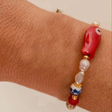 Colorful Ceramic Fish Bracelet Bohemian Accessory