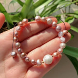 Baroque Pearl Charm Strand Freshwater Pearl Bracelet