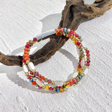 Bohemian Crystal Stone Beads Bracelets Colorful Layered Charm Jewelry