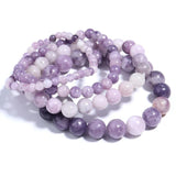 Purple Cloud Mother Stone Amethyst Bracelet Charm Yoga Meditation Gift