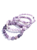 Purple Cloud Mother Stone Amethyst Bracelet Charm Yoga Meditation Gift