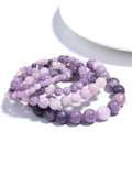 Purple Cloud Mother Stone Amethyst Bracelet Charm Yoga Meditation Gift
