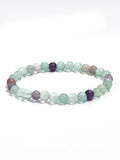 Crystal Fluorite Bracelet for Women Men Meditation Healing Reiki Jewelry