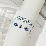 Boho Glass Beaded Charm Bracelet Evil Eye Waterproof Bangle