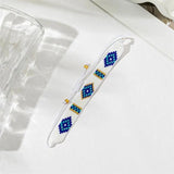 Boho Glass Beaded Charm Bracelet Evil Eye Waterproof Bangle