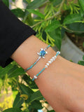 Quan Chi Agate Beaded Charm Bracelets for Women