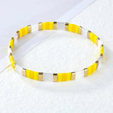 QUAN CHI Star Charm Tila Stretch Bracelet for Women