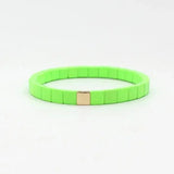 Bohemian Enamel Bracelet Rainbow Stacked Jewelry