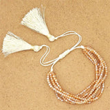 Colorful Crystal Beaded Bracelets For Women Handwork Bangles Charms Jewelry