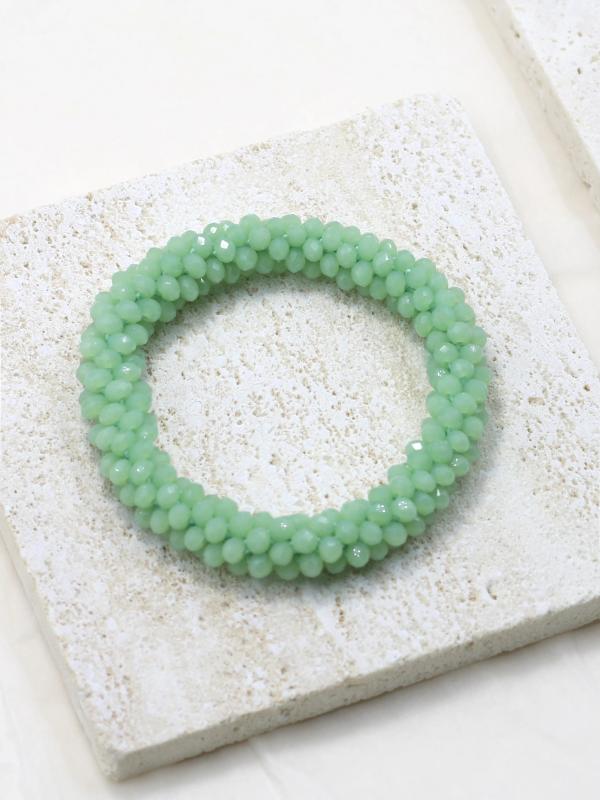 Crystal Bead Elastic Bracelet for Women Multicolor Gift Jewelry