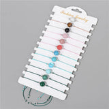 12pcs/set Stone Braided Bracelet Evil Eye Charm Bracelets
