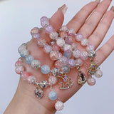 Ruifan Ice crack Glaze Crystal Beaded Bracelets YBR903