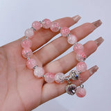 Ruifan Ice crack Glaze Crystal Beaded Bracelets YBR903
