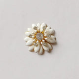 10 PCS 30mm Multilayer Sunflowers Crystal Enamel Flowers DIY Jewelry Making