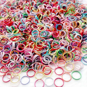 100-500pcs 10mm Metal Jump Rings Double Ring DIY Jewelry Connectors