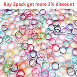100-500pcs 10mm Metal Jump Rings Double Ring DIY Jewelry Connectors