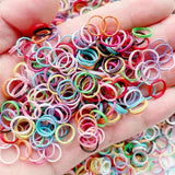 100-500pcs 10mm Metal Jump Rings Double Ring DIY Jewelry Connectors