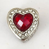 DIY Charm Red Jewel Star Watermelon Beaded Lipstick Pendant