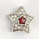 DIY Charm Red Jewel Star Watermelon Beaded Lipstick Pendant