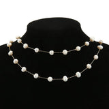 1 Meter Stainless Steel Pearl Beaded Chains DIY Jewelry Findings