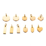 10pcs Stainless Steel Charms for DIY Jewelry Necklace Bracelet Anklet