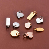 10pcs Stainless Steel Charms for DIY Jewelry Necklace Bracelet Anklet