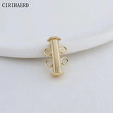 14K Gold-Plated Pearl Necklace Bracelet Connectors Fastener Clasps