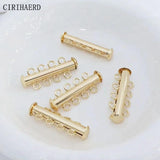 14K Gold-Plated Pearl Necklace Bracelet Connectors Fastener Clasps
